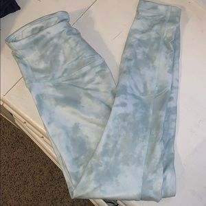 Green Tie Dye Leggings